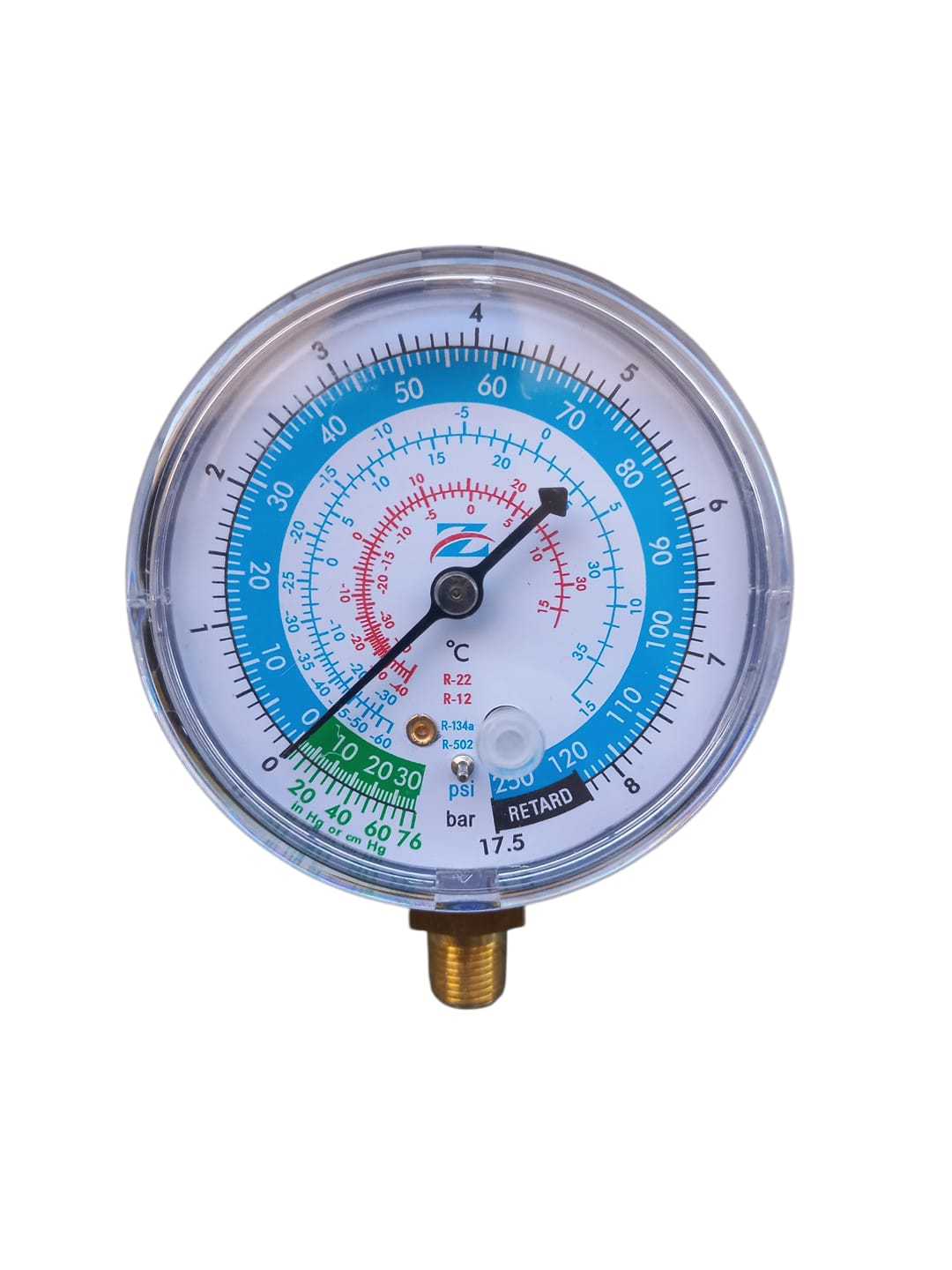 MANOVACUOMETRO BAJA (AZUL) R12 R22 R502 LONGTERM