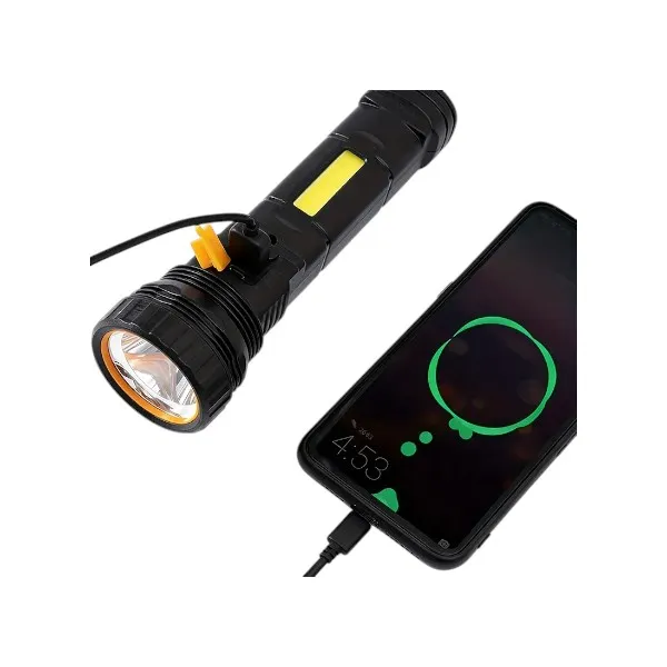Linterna Led Solar Cooltech Recargable Potente + Power Bank Usb
