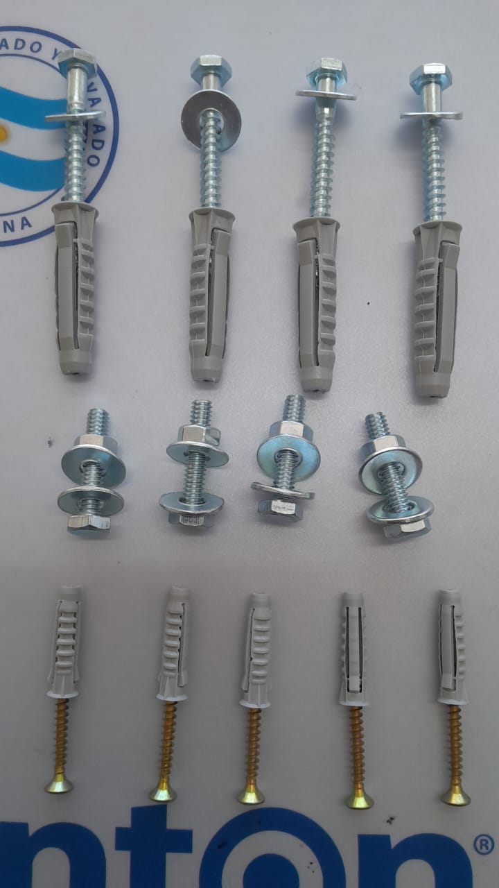 kit de tornillos de 12 mm/ 8 mm y 1/4 con tuerca y arandelas